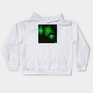 GREEN BLACK ABSTRACT TEXTURE Kids Hoodie